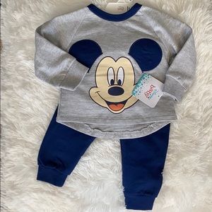 Brand New 12M 2PC Disney Mickey Pants Set